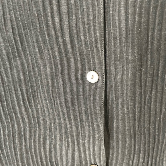 PRIORY Edition Shirt in Silk Linen Black Size M/L - Picture 6 of 6